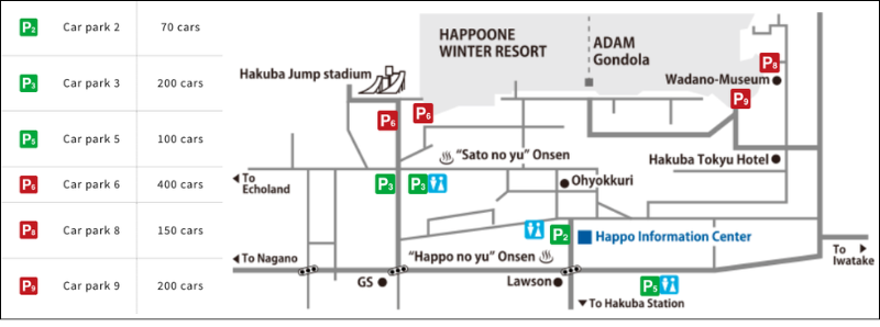 Happo One Ski Resort - Free Parking