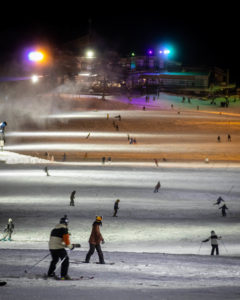 Night Skiing in Goryu