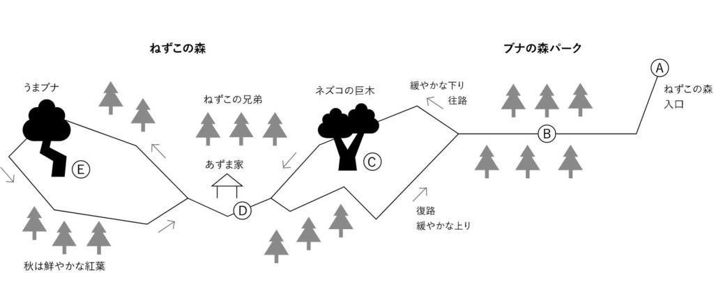 Hakuba Iwatake Summer - nezuco no mori map