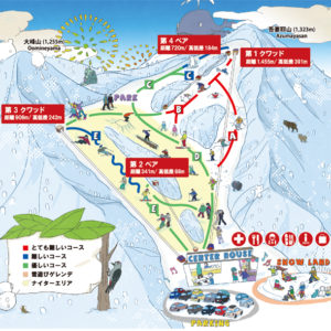 Top 10 Places to Ski in Japan - Minakami Norn Trail Map
