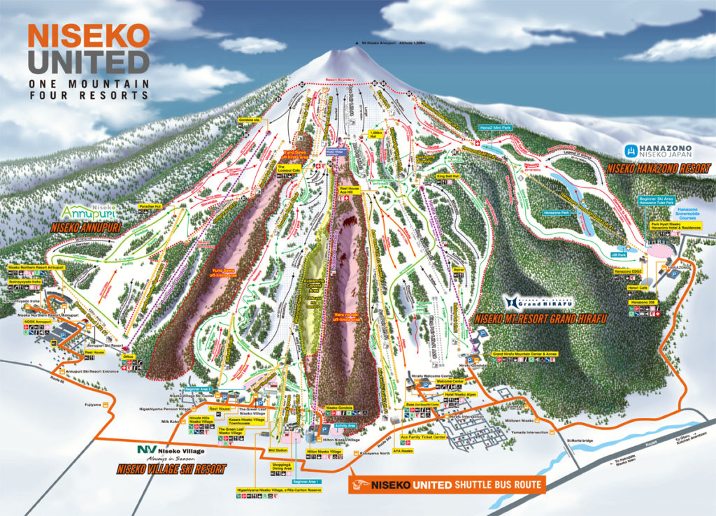 Top-10-Places-to-Ski-in-Japan-Niseko-United-Trail-Map
