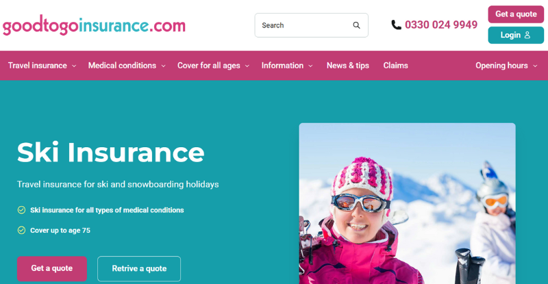 Ski Travel Insurance - Good to Go Insurance