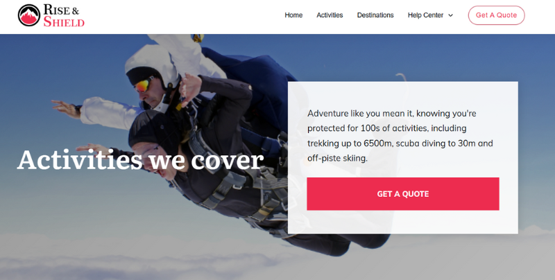 Ski Travel Insurance - Rise & Shield