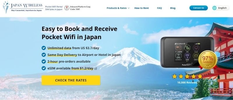 Best Pocket WiFi Japan - Japan Wireless - Homepage