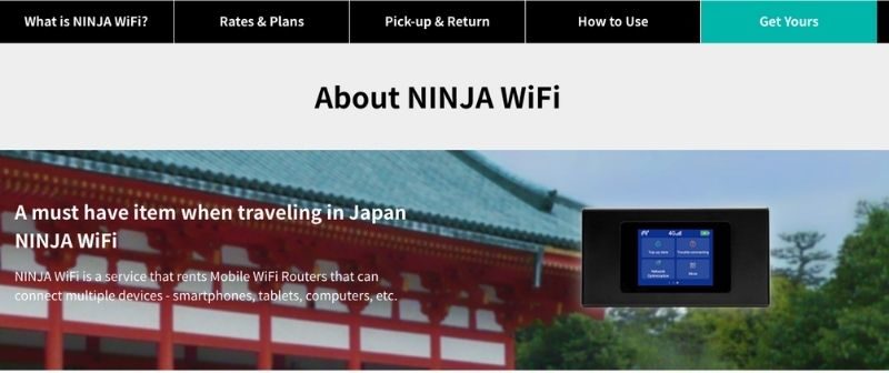 Best Pocket WiFi Japan - Ninja WiFi - Homepage