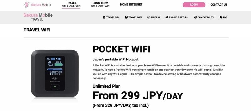 Best Pocket WiFi Japan - Sakura WiFi - Homepage