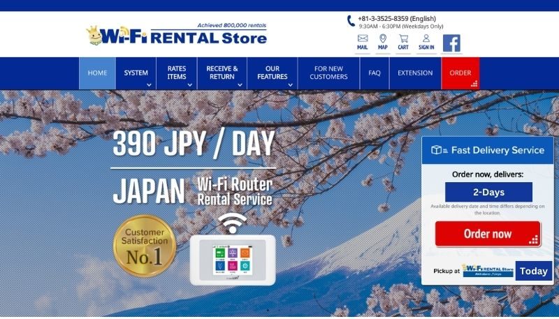Best Pocket WiFi Japan - Wi-Fi Rental Store - Homepage