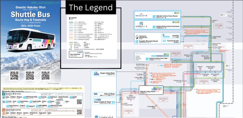 Hakuba Valley Shuttle Bus - Legend